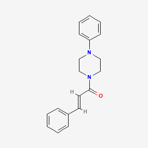 molecular formula C19H20N2O B3016526 3-苯基-1-(4-苯基哌嗪基)丙-2-烯-1-酮 CAS No. 1427863-78-2