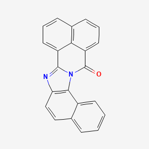 molecular formula C22H12N2O B3016533 14H-苯并[de]萘并[2',1':4,5]咪唑并[2,1-a]异喹啉-14-酮 CAS No. 114620-67-6