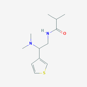 molecular formula C12H20N2OS B3016534 N-[2-(dimethylamino)-2-(thiophen-3-yl)ethyl]-2-methylpropanamide CAS No. 946373-61-1