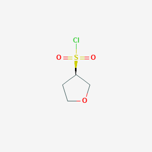 molecular formula C4H7ClO3S B3016553 (3R)-Oxolane-3-sulfonyl chloride CAS No. 1827681-01-5