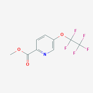 molecular formula C9H6F5NO3 B3016563 Methyl 5-(1,1,2,2,2-pentafluoroethoxy)pyridine-2-carboxylate CAS No. 2305253-00-1