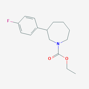 molecular formula C15H20FNO2 B3016576 Ethyl 3-(4-fluorophenyl)azepane-1-carboxylate CAS No. 1797859-32-5