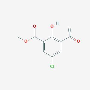 molecular formula C9H7ClO4 B3016607 Methyl 5-chloro-3-formyl-2-hydroxybenzoate CAS No. 87633-23-6