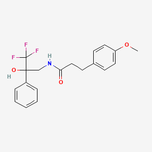 molecular formula C19H20F3NO3 B3016688 3-(4-methoxyphenyl)-N-(3,3,3-trifluoro-2-hydroxy-2-phenylpropyl)propanamide CAS No. 1351601-95-0