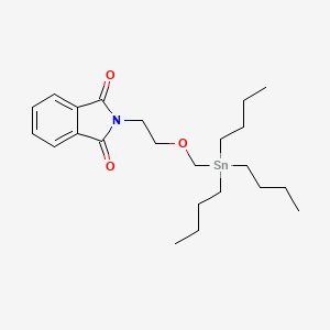 molecular formula C23H37NO3Sn B3016689 2-[2-(Tributylstannylmethoxy)ethyl]isoindole-1,3-dione CAS No. 475680-94-5