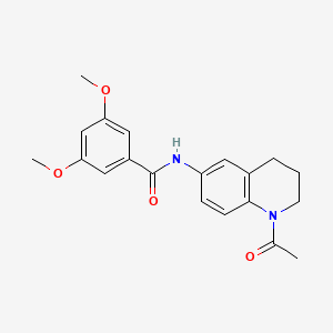 molecular formula C20H22N2O4 B3016694 N-(1-acetyl-3,4-dihydro-2H-quinolin-6-yl)-3,5-dimethoxybenzamide CAS No. 941959-98-4