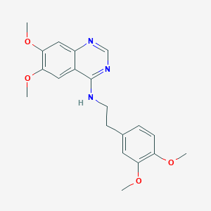 molecular formula C20H23N3O4 B3016697 N-[2-(3,4-二甲氧基苯基)乙基]-6,7-二甲氧基喹唑啉-4-胺 CAS No. 229476-55-5