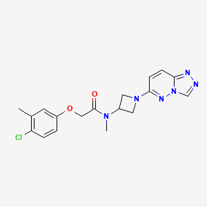 N-(1-([1,2,4]triazolo[4,3-b]pyridazin-6-yl)azetidin-3-yl)-2-(4-chloro-3-methylphenoxy)-N-methylacetamide