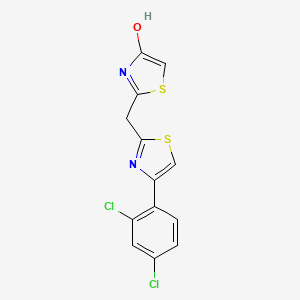 2-{[4-(2,4-Dichlorophenyl)-1,3-thiazol-2-yl]methyl}-1,3-thiazol-4-ol