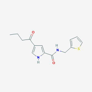 4-butyryl-N-(2-thienylmethyl)-1H-pyrrole-2-carboxamide