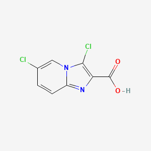 molecular formula C8H4Cl2N2O2 B3016761 3,6-Dichloroimidazo[1,2-a]pyridine-2-carboxylic acid CAS No. 923249-11-0
