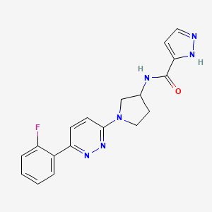 C18H17FN6O