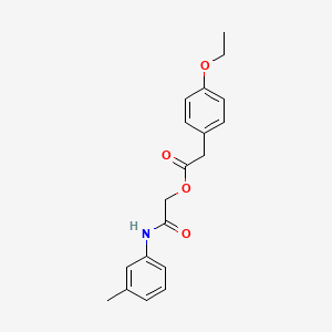 molecular formula C19H21NO4 B3016772 2-Oxo-2-(m-tolylamino)ethyl 2-(4-ethoxyphenyl)acetate CAS No. 1327385-34-1