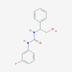 molecular formula C15H15FN2O2 B3016774 N-(3-fluorophenyl)-N'-(2-hydroxy-1-phenylethyl)urea CAS No. 478040-62-9