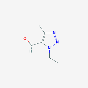 molecular formula C6H9N3O B3016778 1-乙基-4-甲基-1H-1,2,3-三唑-5-甲醛 CAS No. 1784304-10-4