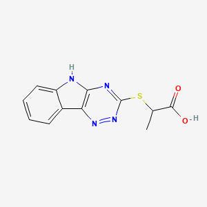 2-(5H-[1,2,4]triazino[5,6-b]indol-3-ylsulfanyl)propanoic acid