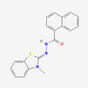 (Z)-N'-(3-methylbenzo[d]thiazol-2(3H)-ylidene)-1-naphthohydrazide