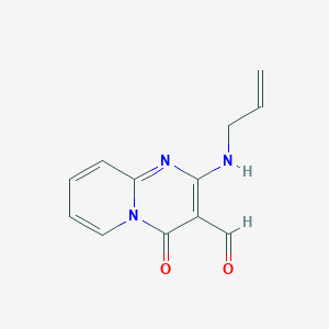 molecular formula C12H11N3O2 B3016818 2-(烯丙基氨基)-4-氧代-4H-吡啶并[1,2-a]嘧啶-3-甲醛 CAS No. 183863-86-7