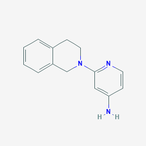 molecular formula C14H15N3 B3016819 2-(1,2,3,4-Tetrahydroisoquinolin-2-yl)pyridin-4-amine CAS No. 524718-15-8