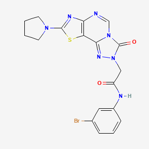 4-[({6-[4-(2-methoxyphenyl)piperazin-1-yl]pyridazin-3-yl}thio)acetyl]-6-methyl-3,4-dihydro-2H-1,4-benzoxazine