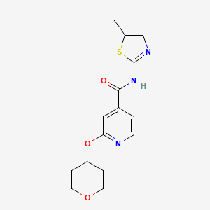 N-(5-methylthiazol-2-yl)-2-((tetrahydro-2H-pyran-4-yl)oxy)isonicotinamide