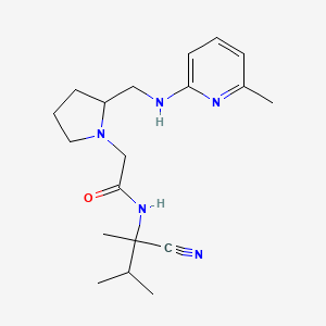 N-(1-cyano-1,2-dimethylpropyl)-2-(2-{[(6-methylpyridin-2-yl)amino]methyl}pyrrolidin-1-yl)acetamide