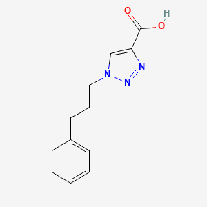 1-(3-phenylpropyl)-1H-1,2,3-triazole-4-carboxylic acid