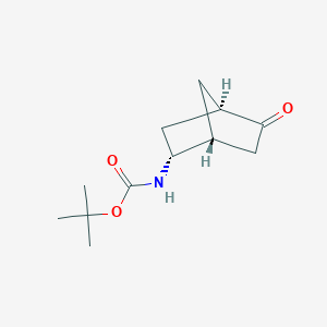 molecular formula C12H19NO3 B3016888 叔丁基 N-[(1R,2R,4R)-5-氧代-2-双环[2.2.1]庚基]氨基甲酸酯 CAS No. 2305185-32-2