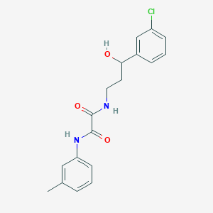 molecular formula C18H19ClN2O3 B3016902 N1-(3-(3-chlorophenyl)-3-hydroxypropyl)-N2-(m-tolyl)oxalamide CAS No. 2034257-71-9
