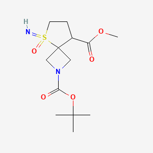 molecular formula C13H22N2O5S B3016903 2-O-叔丁基 8-O-甲基 5-亚氨基-5-氧代-5λ6-硫杂-2-氮杂螺[3.4]辛烷-2,8-二羧酸酯 CAS No. 2287274-15-9