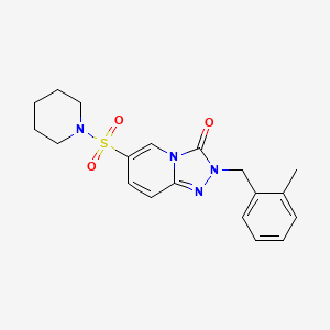 molecular formula C19H22N4O3S B3016934 2-(2-methylbenzyl)-6-(piperidin-1-ylsulfonyl)-[1,2,4]triazolo[4,3-a]pyridin-3(2H)-one CAS No. 1251619-51-8