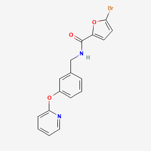 molecular formula C17H13BrN2O3 B3016936 5-bromo-N-(3-(pyridin-2-yloxy)benzyl)furan-2-carboxamide CAS No. 1704519-83-4