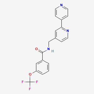 molecular formula C19H14F3N3O2 B3016941 N-([2,4'-联吡啶]-4-基甲基)-3-(三氟甲氧基)苯甲酰胺 CAS No. 2034433-89-9