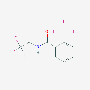 molecular formula C10H7F6NO B3016946 N-(2,2,2-Trifluoroethyl)-2-(trifluoromethyl)benzamide CAS No. 112738-51-9