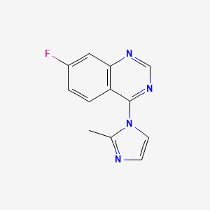 molecular formula C12H9FN4 B3016948 7-Fluoro-4-(2-methylimidazol-1-yl)quinazoline CAS No. 2320583-30-8