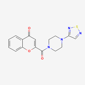 2-[4-(1,2,5-thiadiazol-3-yl)piperazine-1-carbonyl]-4H-chromen-4-one