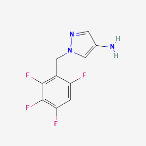 molecular formula C10H7F4N3 B3016987 1-(2,3,4,6-tetrafluorobenzyl)-1H-pyrazol-4-amine CAS No. 1002032-97-4