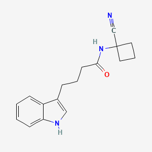 molecular formula C17H19N3O B3016995 N-(1-cyanocyclobutyl)-4-(1H-indol-3-yl)butanamide CAS No. 1427967-72-3
