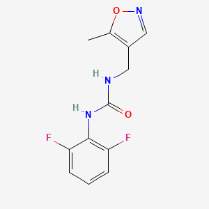 molecular formula C12H11F2N3O2 B3017014 1-(2,6-二氟苯基)-3-((5-甲基异恶唑-4-基)甲基)脲 CAS No. 2034545-94-1