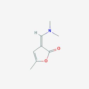 molecular formula C8H11NO2 B3017019 3-[(Z)-(dimethylamino)methylidene]-5-methyl-2-furanone CAS No. 551931-08-9