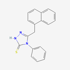 molecular formula C19H15N3S B3017027 5-(1-naphthylmethyl)-4-phenyl-4H-1,2,4-triazole-3-thiol CAS No. 31803-12-0
