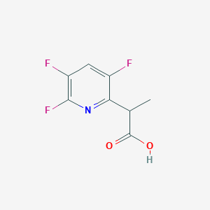 molecular formula C8H6F3NO2 B3017037 2-(3,5,6-Trifluoropyridin-2-yl)propanoic acid CAS No. 2248345-79-9
