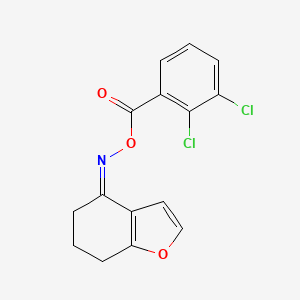 molecular formula C15H11Cl2NO3 B3017041 [(Z)-6,7-二氢-5H-1-苯并呋喃-4-亚甲基氨基] 2,3-二氯苯甲酸酯 CAS No. 383148-34-3