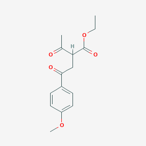 molecular formula C15H18O5 B3017045 Ethyl 2-acetyl-4-(4-methoxyphenyl)-4-oxobutanoate CAS No. 83490-93-1
