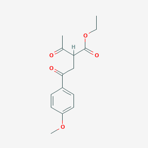 molecular formula C15H18O5 B3017045 2-乙酰基-4-(4-甲氧基苯基)-4-氧代丁酸乙酯 CAS No. 83490-93-1