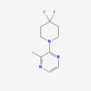 molecular formula C10H13F2N3 B3017057 2-(4,4-二氟哌啶-1-基)-3-甲基吡嗪 CAS No. 2324856-85-9
