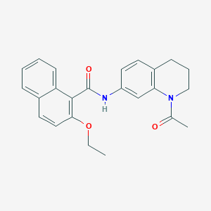 molecular formula C24H24N2O3 B3017073 N-(1-乙酰-1,2,3,4-四氢喹啉-7-基)-2-乙氧基-1-萘酰胺 CAS No. 941944-93-0