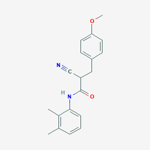molecular formula C19H20N2O2 B3017074 2-cyano-N-(2,3-dimethylphenyl)-3-(4-methoxyphenyl)propanamide CAS No. 1260994-75-9