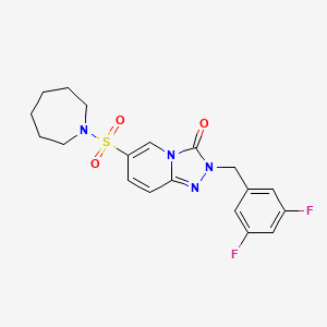 6-(azepan-1-ylsulfonyl)-2-(3,5-difluorobenzyl)[1,2,4]triazolo[4,3-a]pyridin-3(2H)-one