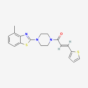 4-methyl-2-{4-[(2E)-3-(2-thienyl)prop-2-enoyl]piperazin-1-yl}-1,3-benzothiazole